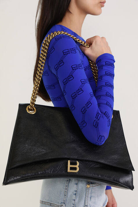 תיק קראש בגודל לארג' עם שרשרת BALENCIAGA